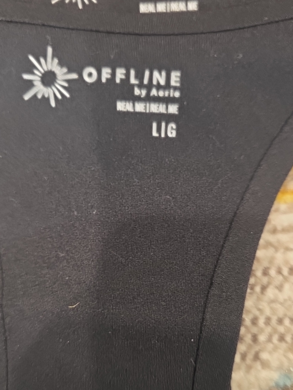 New Offline By Aerie Real Me Hold Up! Racerback Sports Bra Large - Picture 3 of 9